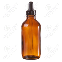 Amber Bottle with Dropper 4oz