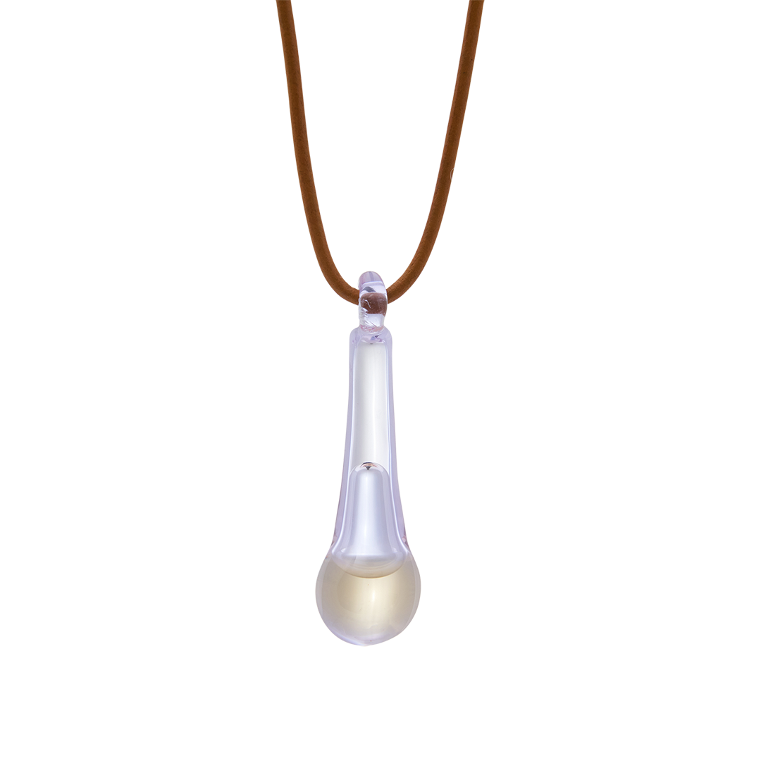 Adult Tear Drop Pendant Light Purple